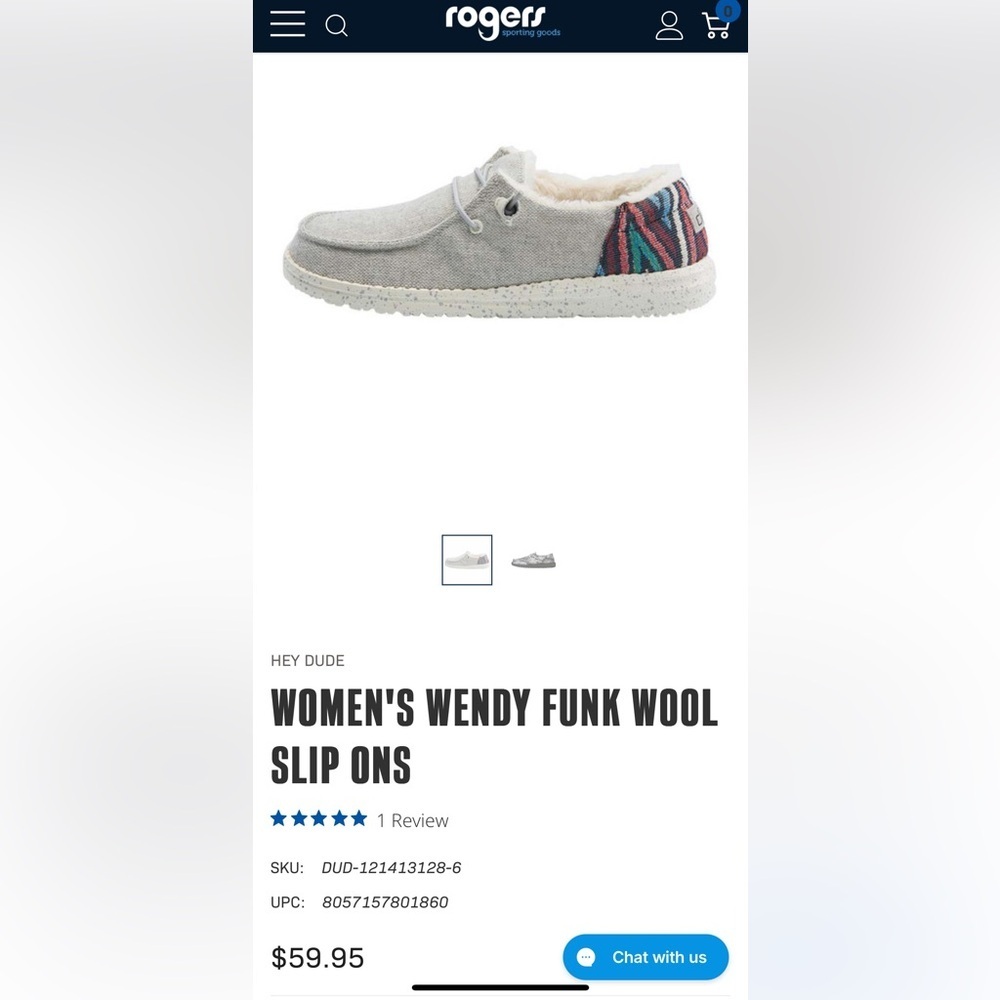 HEY DUDES Women’s Wendy Funk Wool slip ons sz 9 - Picture 2 of 10